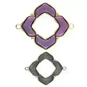 Notino, Cymbal Chevron Pendant Setting or Connector,4 Finishes - The Argus Collection