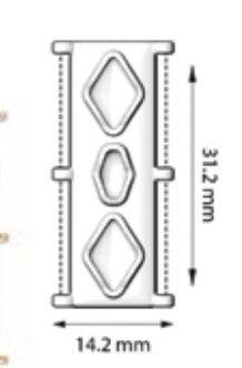 Gerakari , Cymbal Delica Bead Connectors with Glue In Elements, 4 Finishes - The Argus Collection