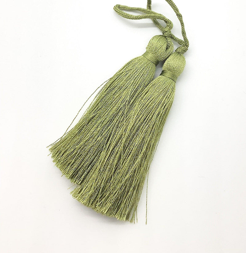 Medium Silky Tassels, 2 Pcs. 8cm, 3.2 Inches, - The Argus Collection