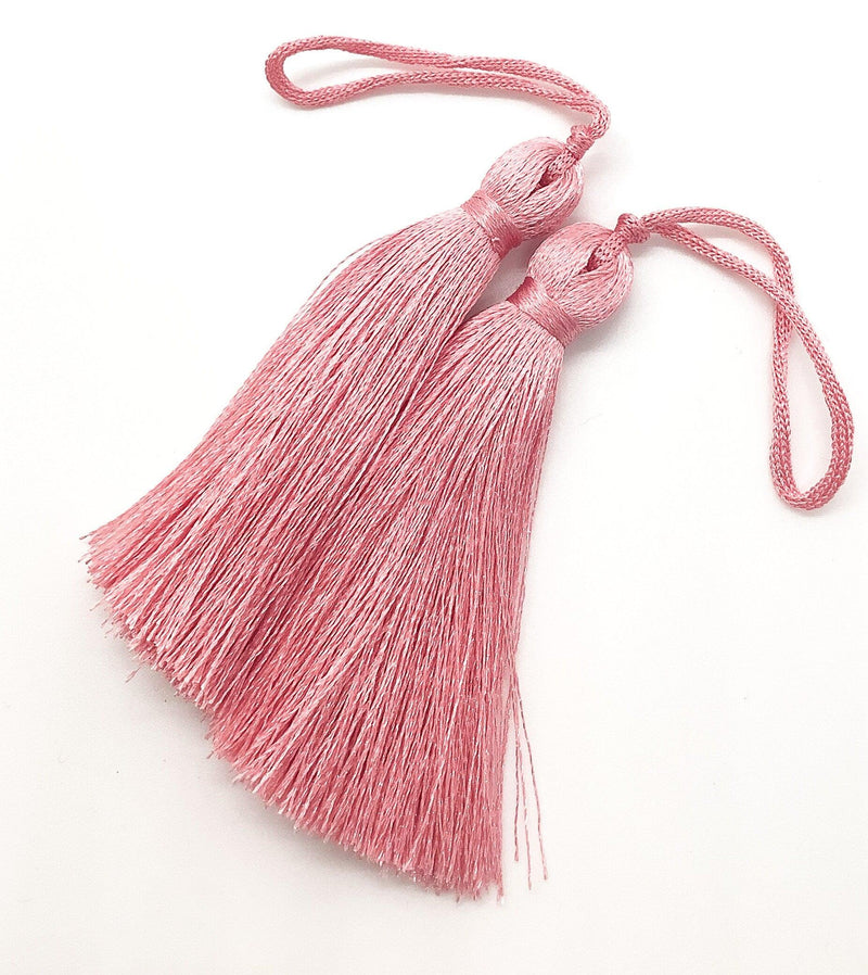 Medium Silky Tassels, 2 Pcs. 8cm, 3.2 Inches, - The Argus Collection