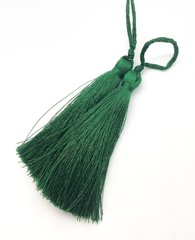 Medium Silky Tassels, 2 Pcs. 8cm, ~3 Inches - The Argus Collection