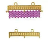 Kouroupa II, Cymbal Delica Bead Ending or Clasp Connector, 2 Pcs. 4 Finishes - The Argus Collection