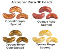 Arcos par Puca (30 Beads) Opaque Spotted Collection - The Argus Collection