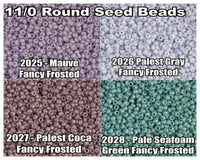 11/0 Miyuki Seed Beads 23g, 11-2025, 11-2026, 11- 2027, 11-2028 - The Argus Collection