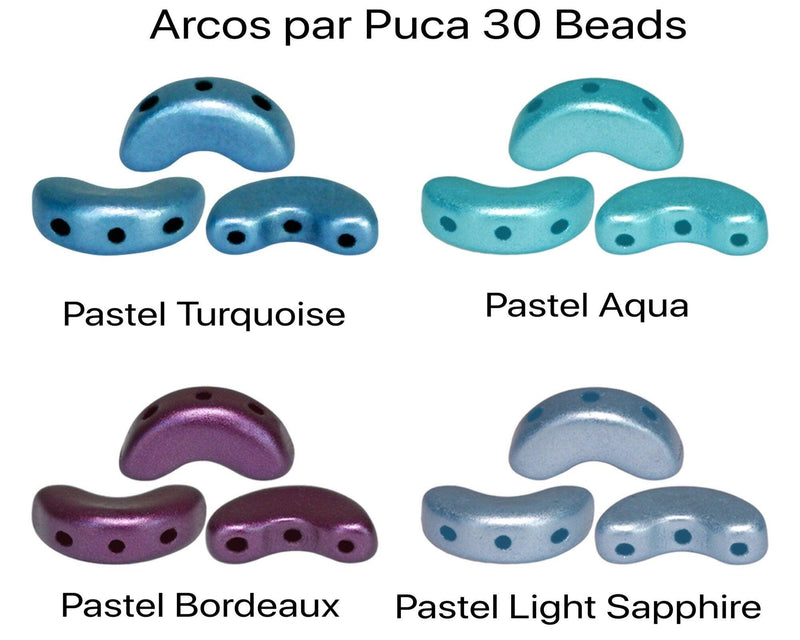 Arcos par Puca (30 Beads) Rich Pastel Collection - The Argus Collection