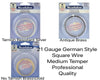 21 Gauge German-Style Square Wire in 3 Finishes - The Argus Collection