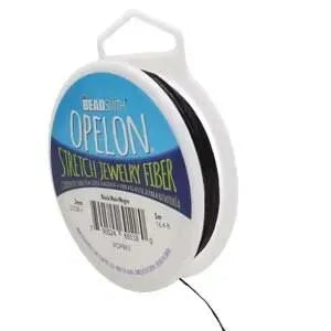 Opelon, No. 1 Stretch Cord, 2 Sizes, Black or White - The Argus Collection