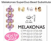 Melakonas, Cymbal Superduo Bead Substitute, 4 Pcs. 4 Finishes - The Argus Collection