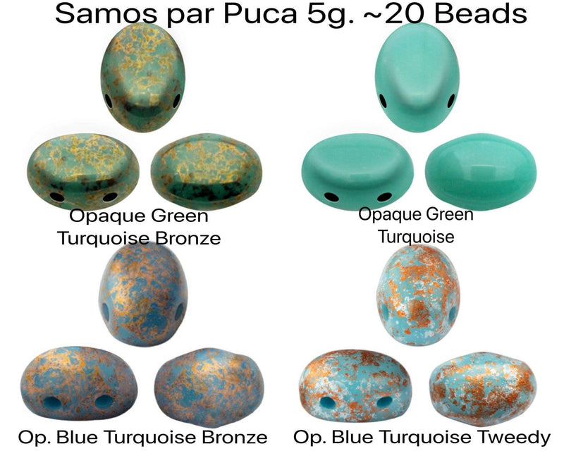 Samos par Puca 5g Turquoise Collection - The Argus Collection