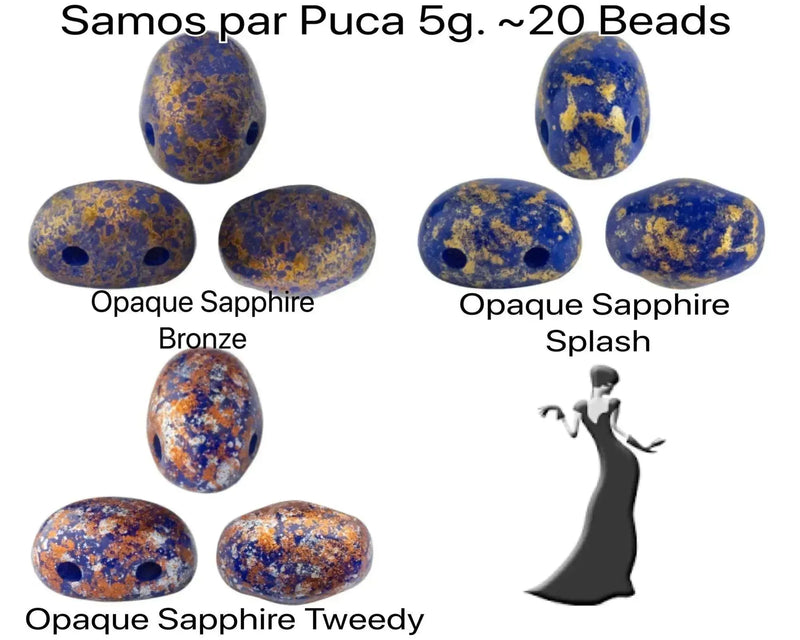 Samos par Puca 5g Opaque Sapphire Collection - The Argus Collection