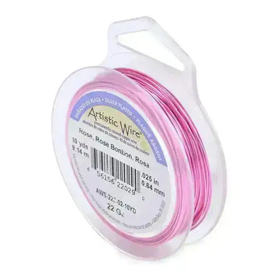 22 Gauge Artistic Wire, Silver Plated Finish in 8 Colors - The Argus Collection