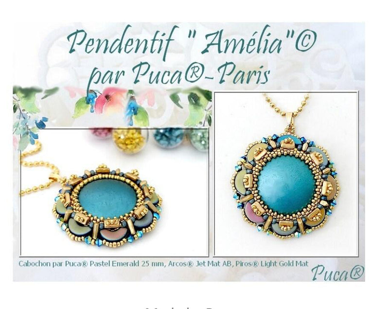 Cabochons par Puca, 25mm, Pastel III Collection - The Argus Collection