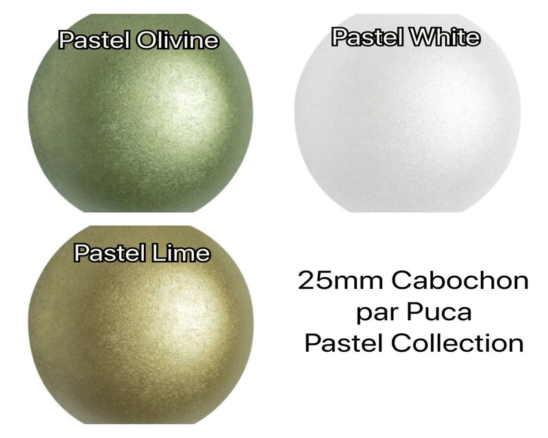 Cabochons par Puca, 25mm, Pastel I Collection - The Argus Collection