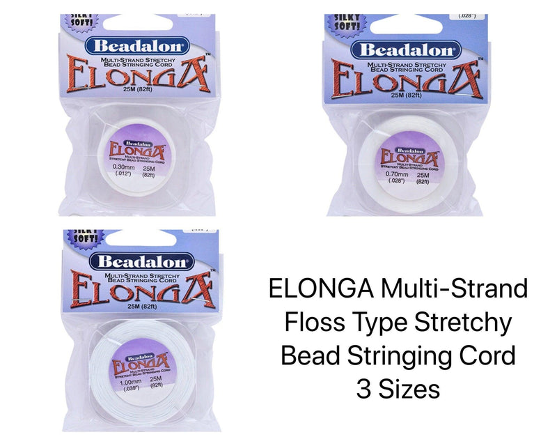 Elonga, Multi-Strand Stretch Cord, Knotting Cord, 3 sizes, 3 lengths - The Argus Collection