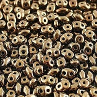 Superduo Beads, Bronze Collection, 10g. 4 Colors - The Argus Collection