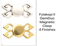 Fylakopi II, Cymbal Gemduo Magnetic Clasp, 4 Finishes - The Argus Collection