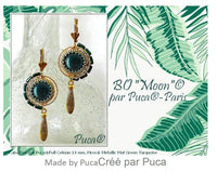 Cabochons par Puca, 14mm, Jet Collection - The Argus Collection