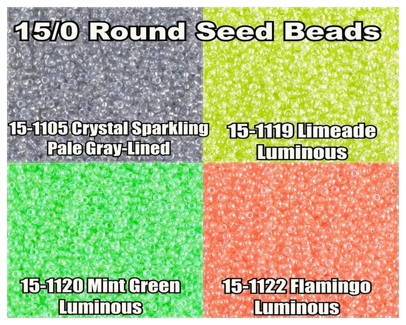 15/0 Miyuki Round Seed Beads 8.2g 15-1105, 15-1119, 15-1120, 15-1122 - The Argus Collection