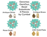 Gerontas, Cymbal Bead Substitute, 4 Pcs., 4 Finishes - The Argus Collection