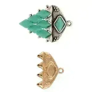 Kipos IV, Cymbal GemDuo Ending, Glue In Element, 2 Pcs. 4 Finishes - The Argus Collection