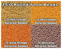 15/0 Miyuki Round Seed Beads 8.2g 15-4452, 15-4453, 15-4454, 15-4455 - The Argus Collection