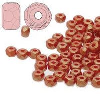 TRUE2 Faceted MicroSpacers, Rondelles, 2x3mm, 100 or 200 Pieces, Red, Dark Red, TerraCotta, Pumpkin - The Argus Collection