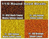 11/0 Miyuki Seed Beads 23 g, 11-0005F, 11-0006, 11-0006F, 11-0005 - The Argus Collection