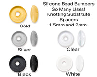 Silicone Bead Bumpers or Spacers, 1.5 or 2mm, 5 Colors - The Argus Collection