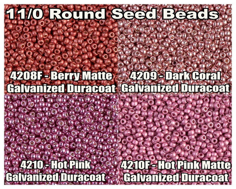 11/0 Miyuki Seed Beads 23g, 11-4208, 11-4209, 11-4210, 11-4210F - The Argus Collection