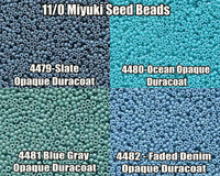 11/0 Miyuki Seed Beads 23g, 11-4479, 11-4480, 11-4481, 11-4482 - The Argus Collection