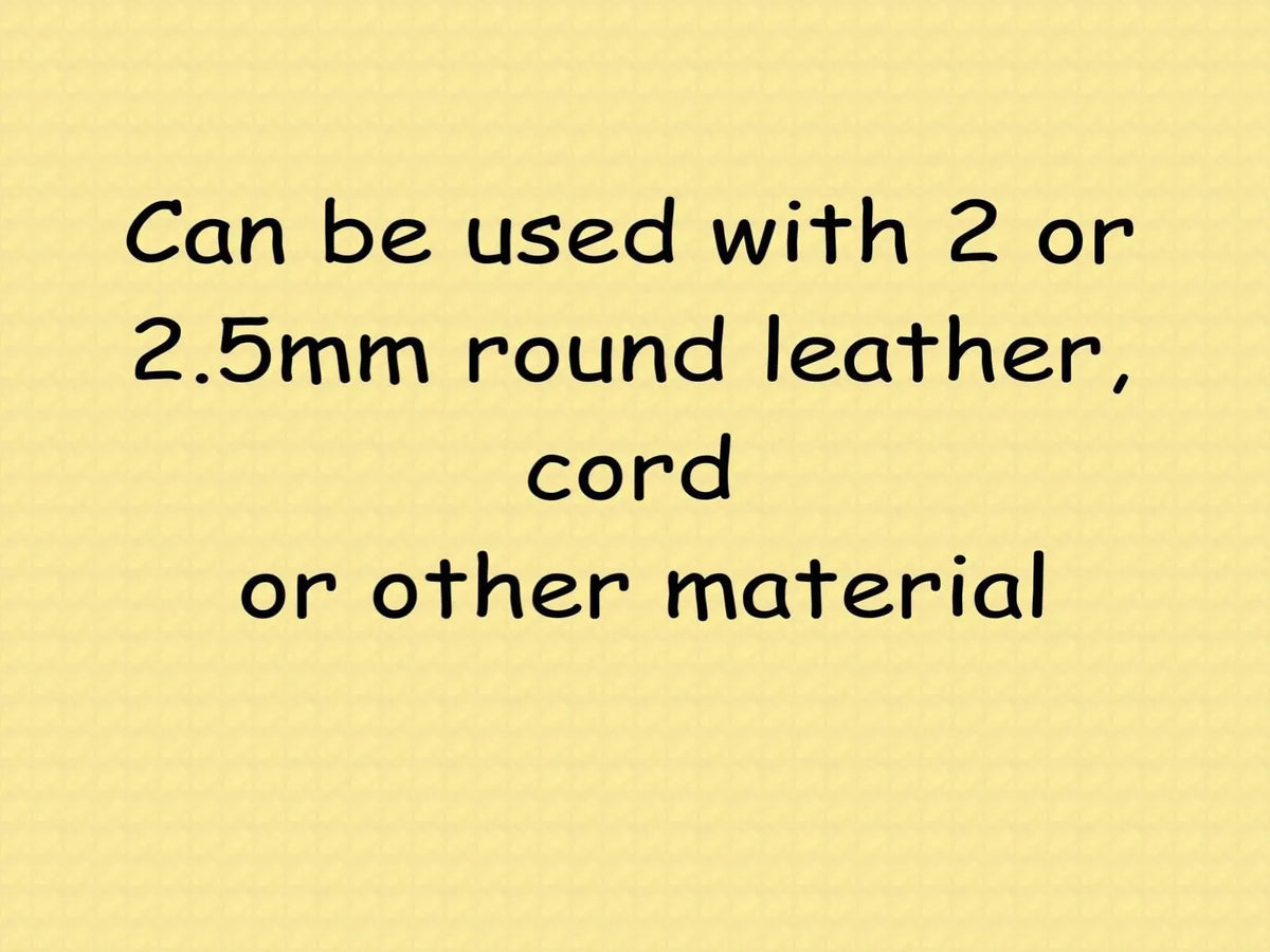 Gem! 2-Hole Beads, for 2 or 2.5mm Leather or Cord in 3 Sizes - The Argus Collection