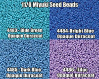 11/0 Miyuki Seed Beads 23g, 8,5g, 11-4483, 11-4484, 11-4485, 11-4486 - The Argus Collection