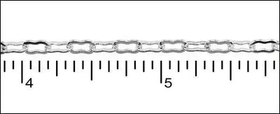 Small or Medium Peanut Euro Chain, sold per foot, Antique Brass, Ant. Copper, Ant. Silver, Gold, Silver Plated, Gunmetal, Made in Europe - The Argus Collection