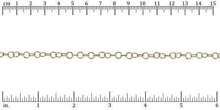 Medium Circle EURO Chain, Sold in 1-ft. Increments, Antique Brass, Antique Copper, Antique Silver, Gold - The Argus Collection