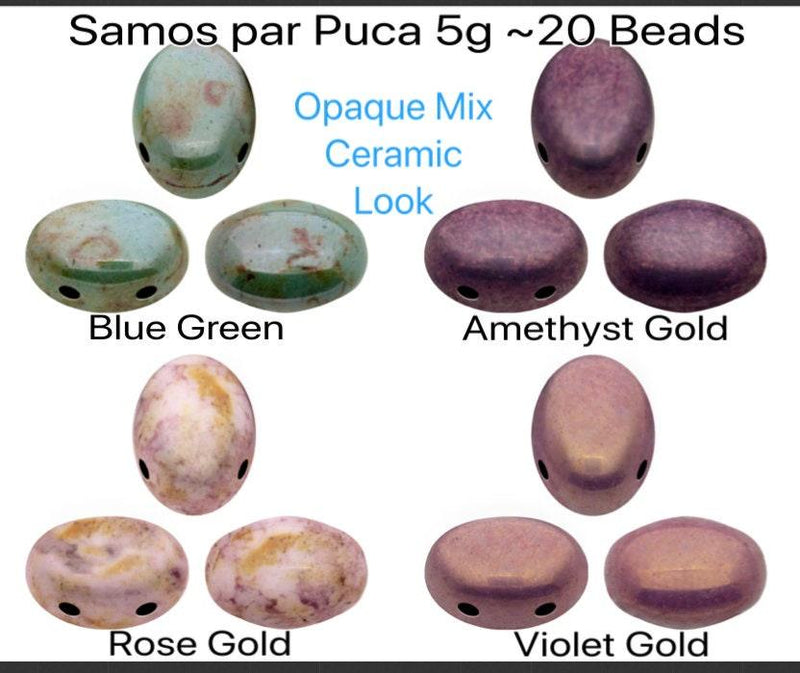 Samos par Puca 5g Opaque Mix Ceramic Collection - The Argus Collection