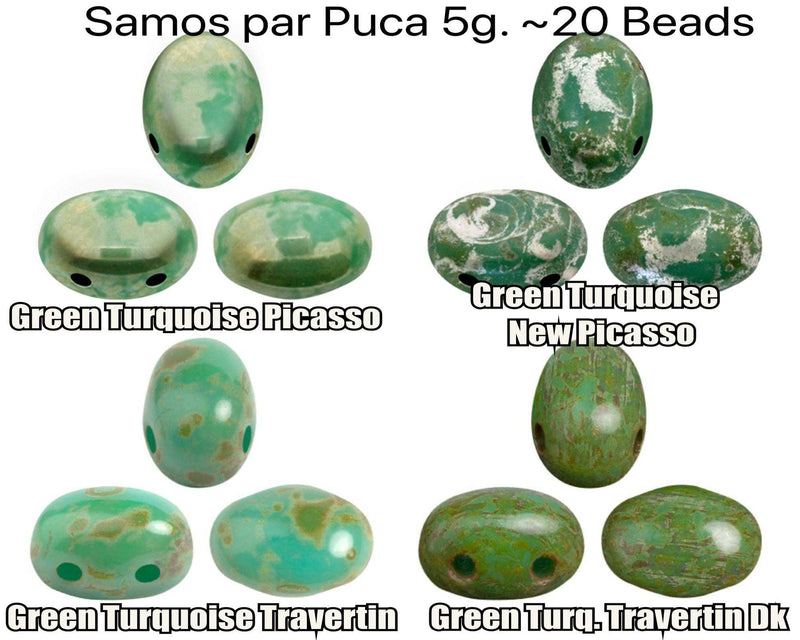 Samos par Puca 5g Green Turquoise Collection - The Argus Collection