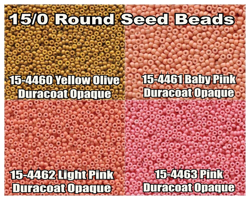 15/0 Miyuki Round Seed Beads 8.2g 15-4460, 15-4461, 15-4462, 15-4463 - The Argus Collection