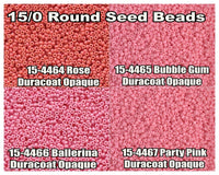 15/0 Miyuki Round Seed Beads 8.2g 15-4464, 15-4465, 15-4466, 15-4467 - The Argus Collection