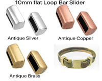 10mm Flat Loop Sliders in 3 Finishes - The Argus Collection