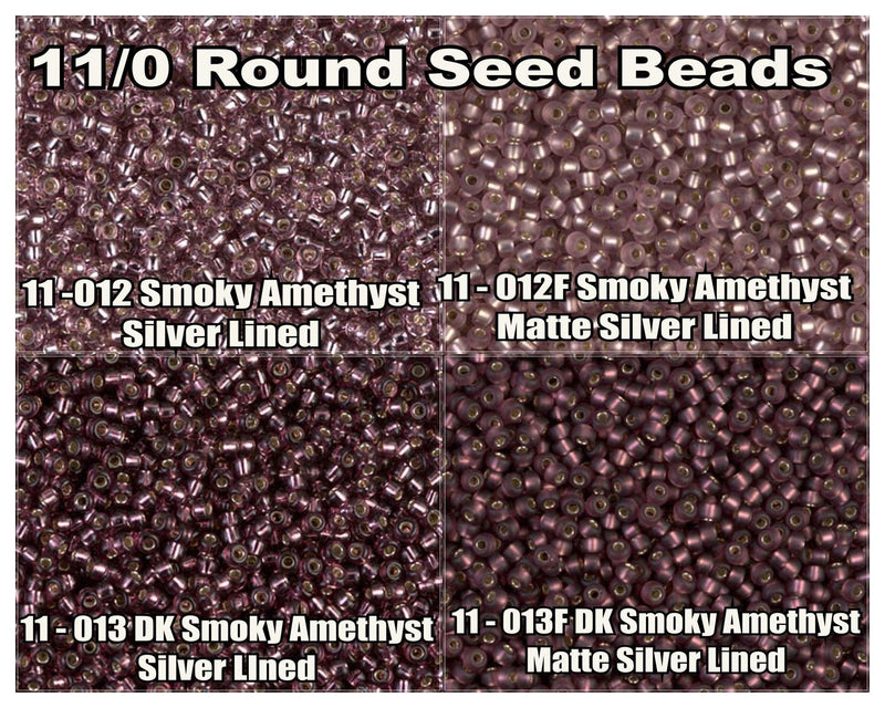 11/0 Miyuki Seed Beads 23g, 11-0012, 11-0012F, 11-0013, 11-0013F - The Argus Collection