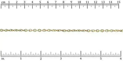 Twisted Curb Euro Chain, Antique Brass, Antique Copper, Antique Silver, Gold - The Argus Collection