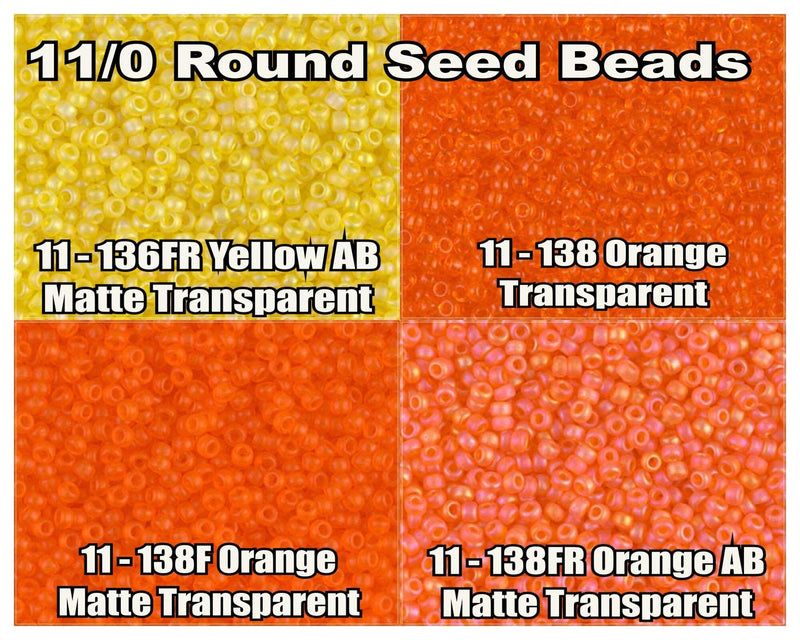 11/0 Miyuki Seed Beads 23g, 11-0136FR, 11-0138, 11-0138F, 11-0138FR - The Argus Collection