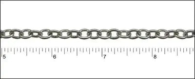 Heavy Cable EURO Chain, Small, Antique Brass, Antique Copper, Antique Silver, Gold, Silver Plated, Rhodium - The Argus Collection