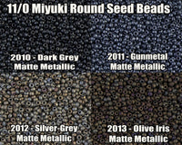 11/0 Miyuki Seed Beads 23g, 11-2010, 11-2011, 11-2012, 11-2013 - The Argus Collection