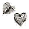 Western Heart, 10mm Flat Leather Crimp Slider, Secure Hold - The Argus Collection