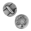 Tree of Life Slider for Leather or Cork, 5mm or 10mm, Antique Silver - The Argus Collection