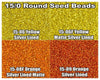 15/0 Miyuki Round Seed Beads 8.2g 15-0006, 15-0006F, 15-0008F, 15-0009 - The Argus Collection