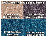 15/0 Miyuki Round Seed Beads 8.2g 15-0023F, 15-0024F, 15-0025, 15-0025F - The Argus Collection