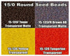 15/0 Miyuki Round Seed Beads 8.2g 15-0135F, 15-0135FR, 15-0136, 15-0139 - The Argus Collection