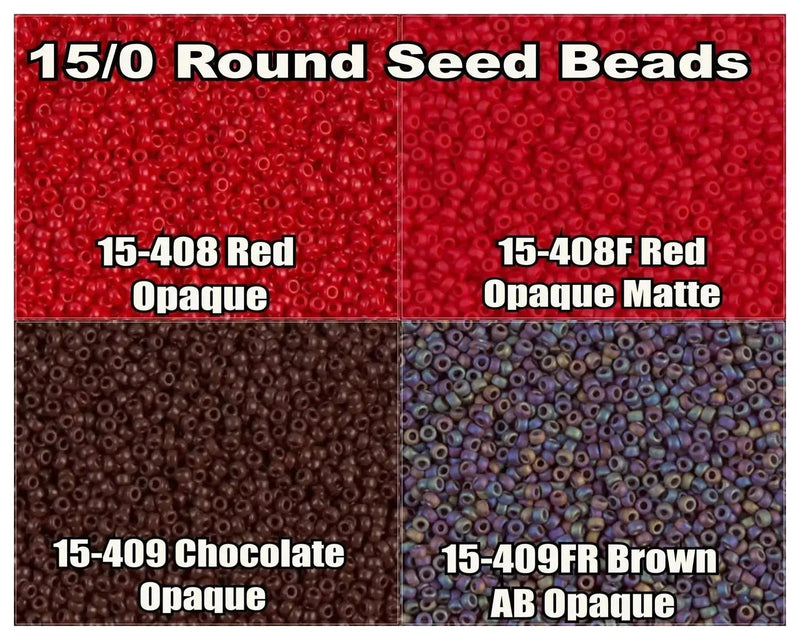 15-1684, Miyuki 8.2g Opaque Red 15-1684, Miyuki 8.2g Opaque Red